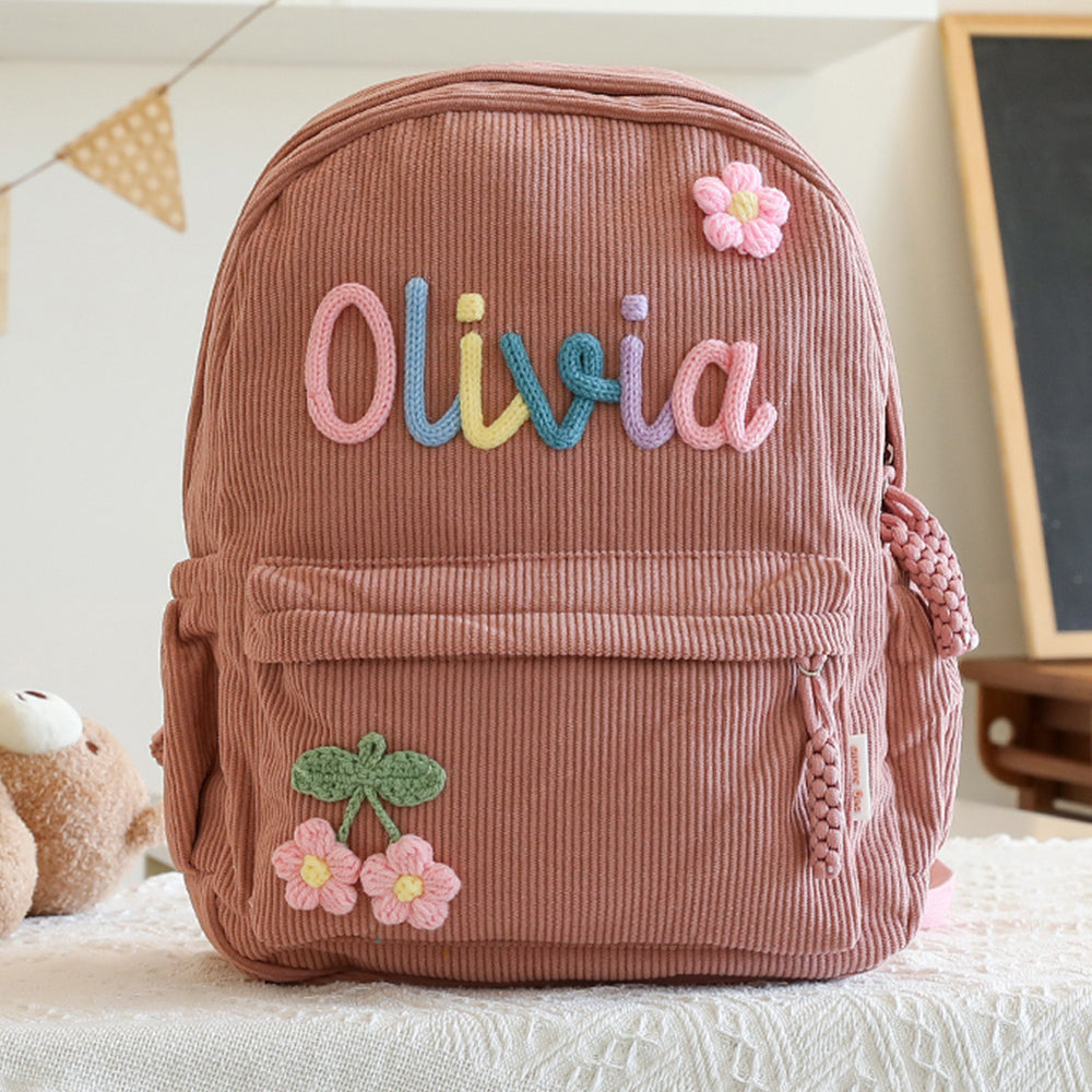 Personalized Knitted Backpack